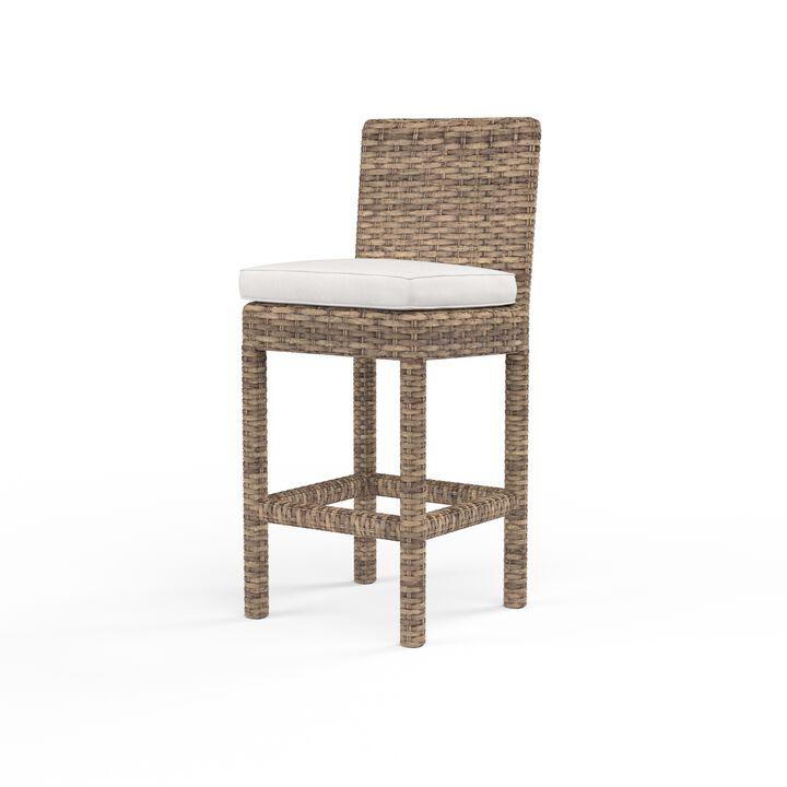 Havana Counter Stool in Canvas Flax w/ Self Welt