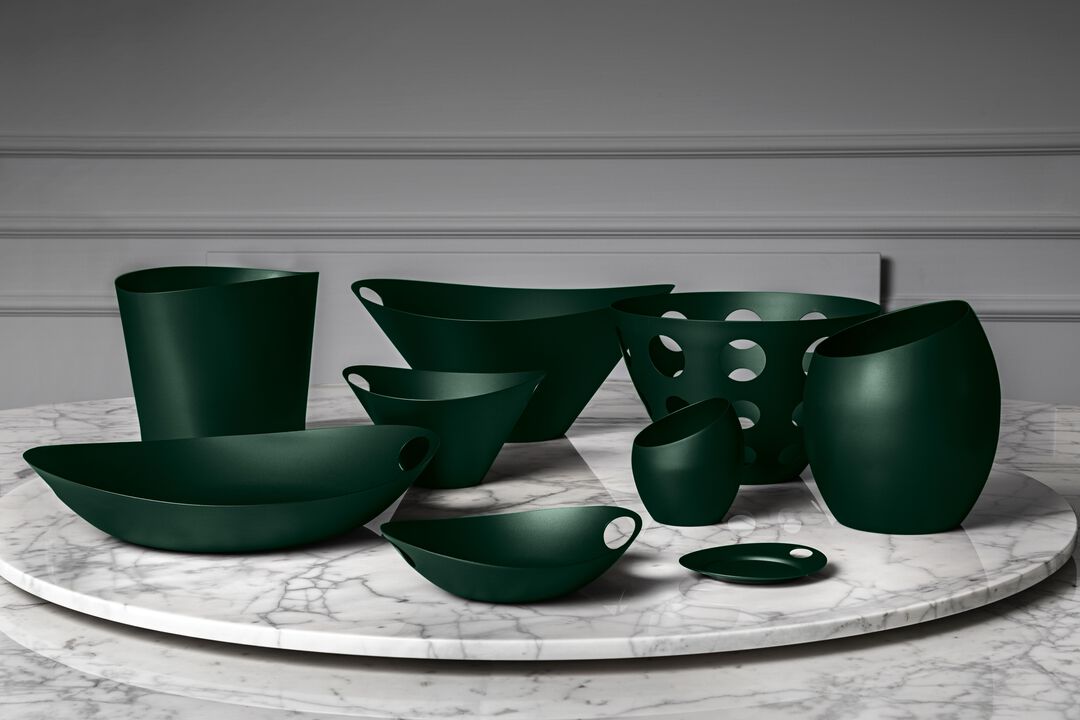 Atmosfera Saturno Medium Tray in Materic Green