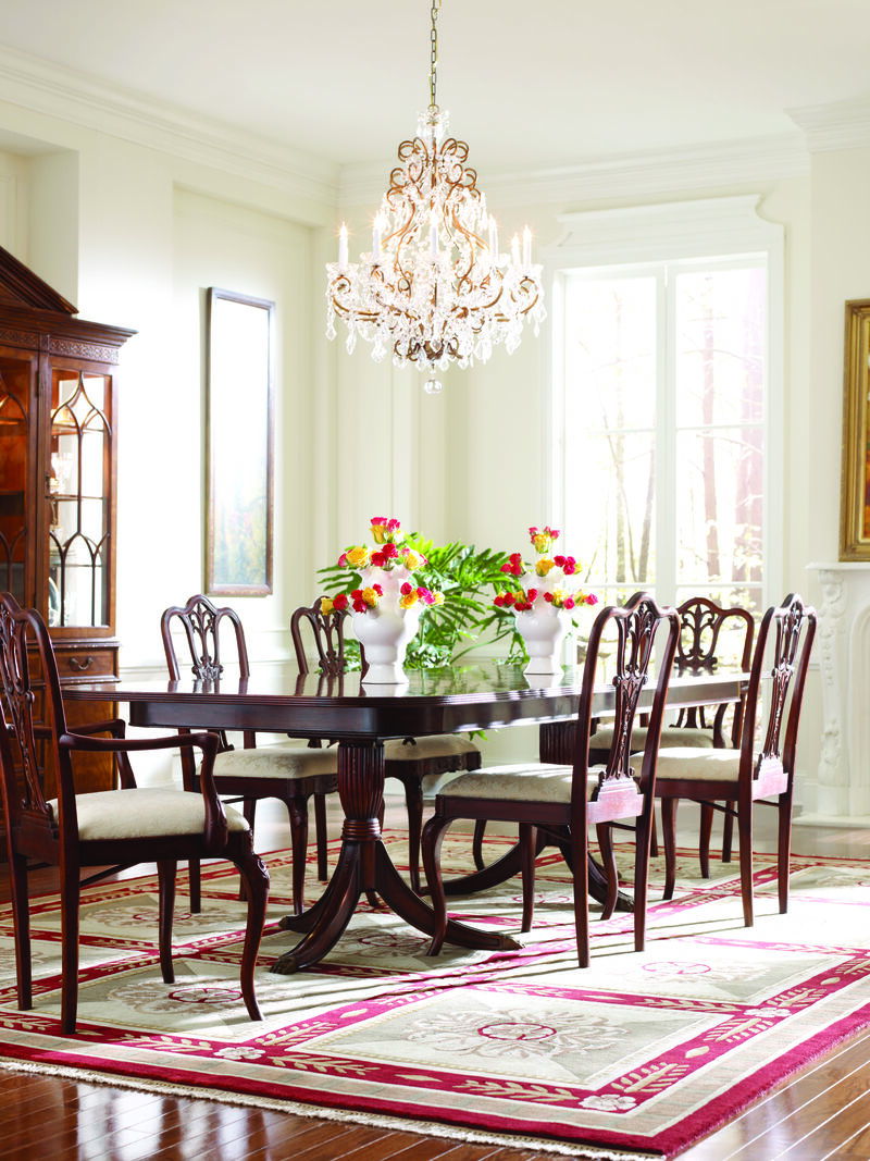 Mahogany Extending Dining Table