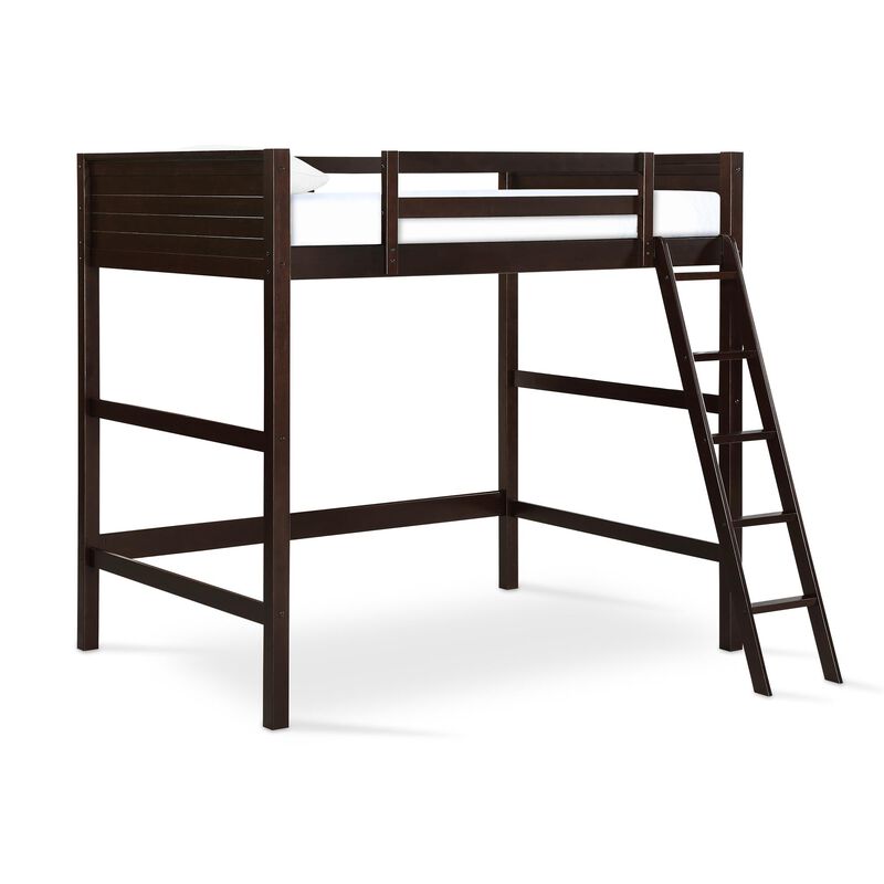 DHP Carlson Loft Bed for Kids Bedroom, Full Size Frame