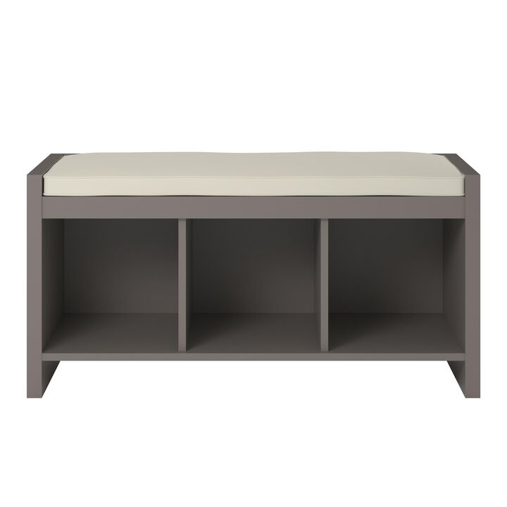 Penelope Entryway Storage Bench with Cushion