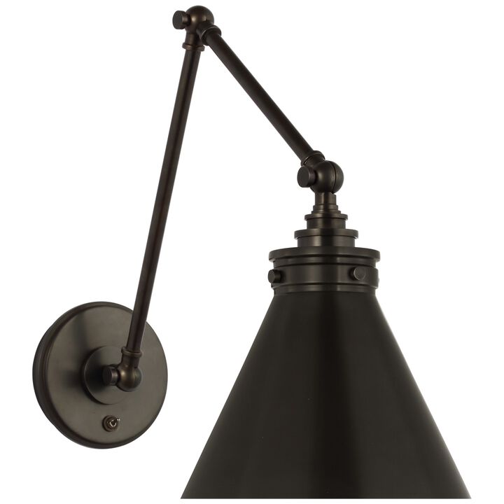 Parkington Double Library Wall Light in Bronze