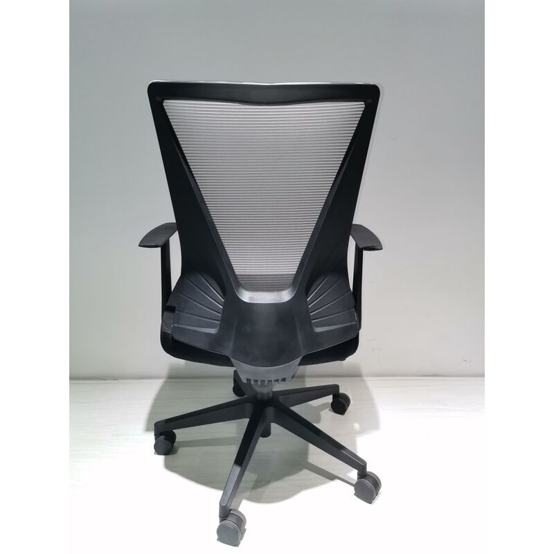 Nicolas Swivel Adjustable Height Fixed Armrest Office Chair Black Wengue And Smokey Oak