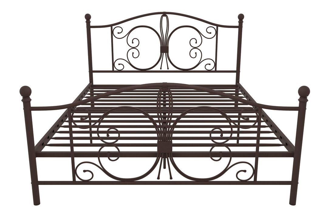 Atwater Living Bradford Metal Bed, Bronze, Queen