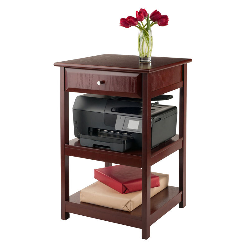 Delta Home Office Printer Stand, Walnut