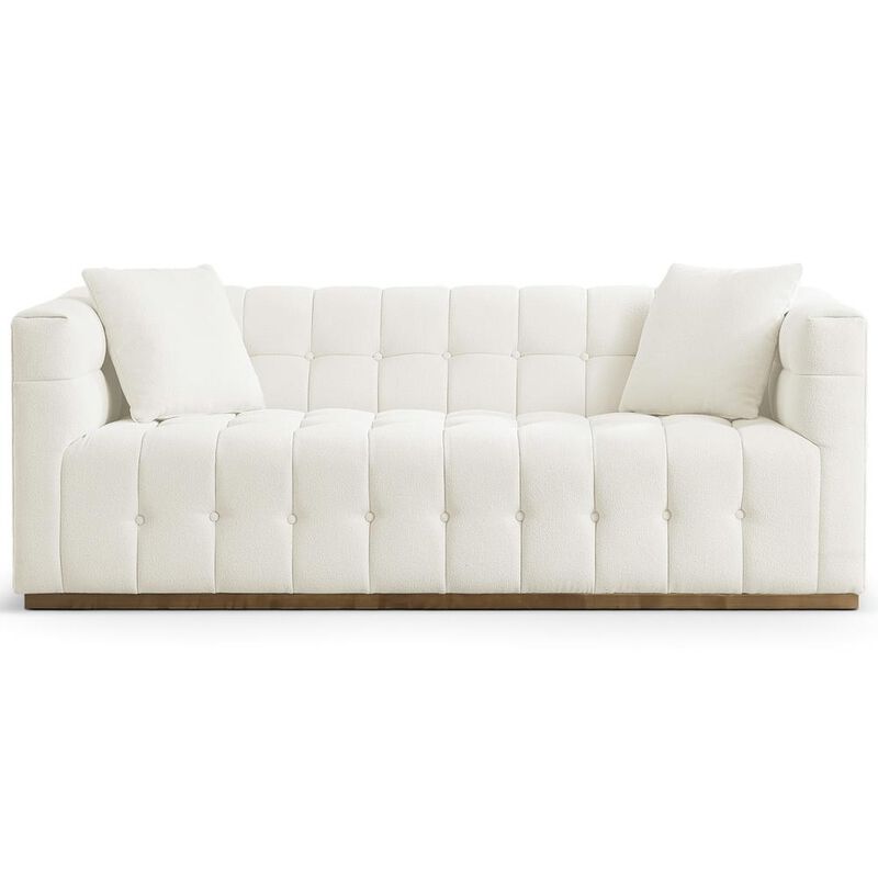 Ashcroft Furniture Co Eleanor Sofa Beige Boucle