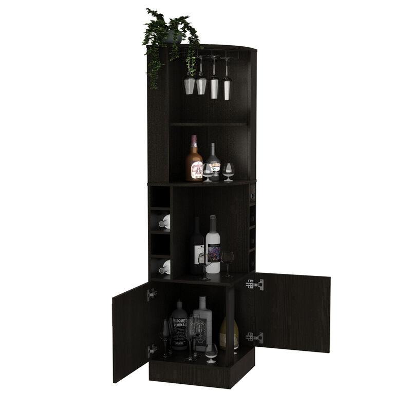 Bar Cabinet Papprika, Living Room, Black