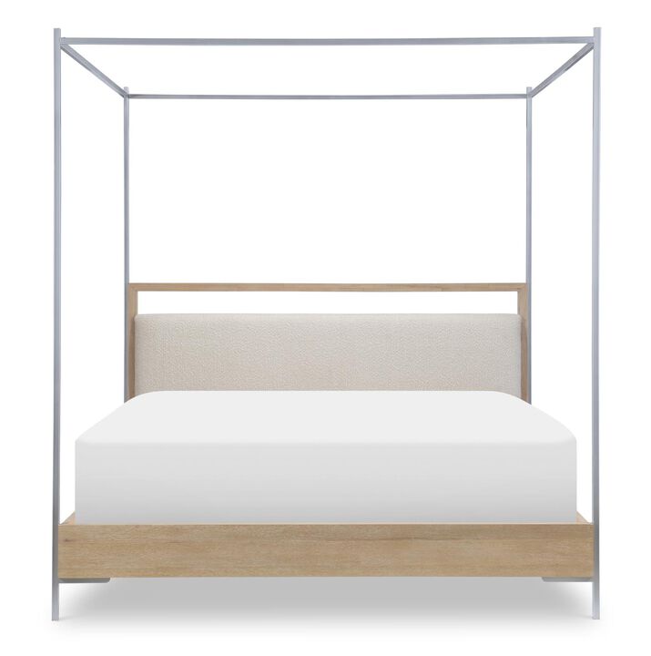 Biscayne Upholstered King Canopy Bed