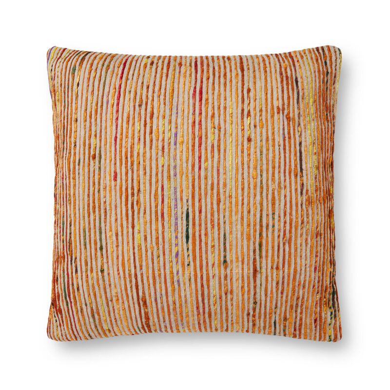 P0242 Rust/Multi 22"x22" Poly Pillow