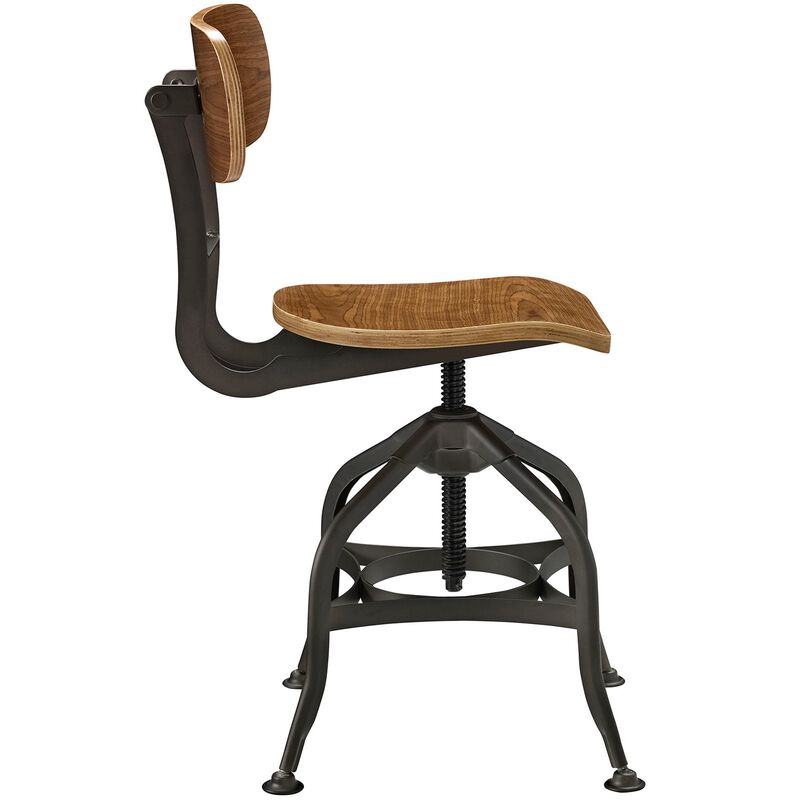 Brown Mark Wood Bar Stool-Benzara