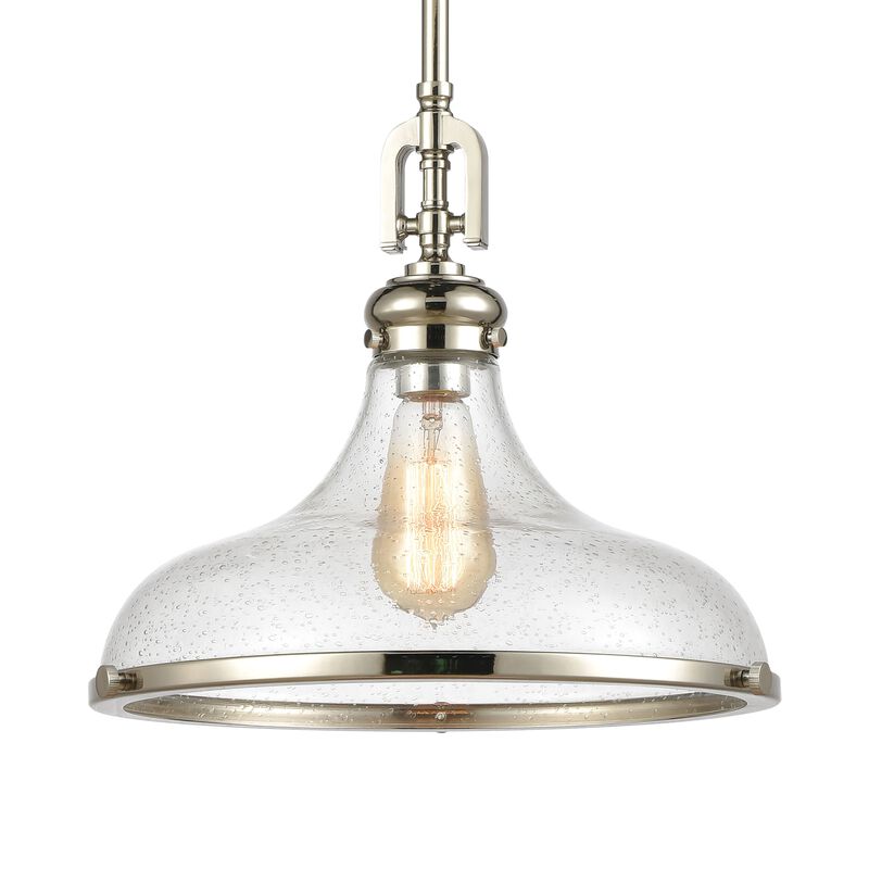 Rutherford 15'' Wide 1-Light Silver Pendant