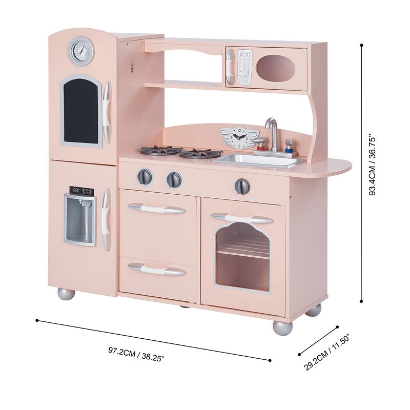 Teamson Kids - Little Chef Westchester Retro Play Kitchen - Pink