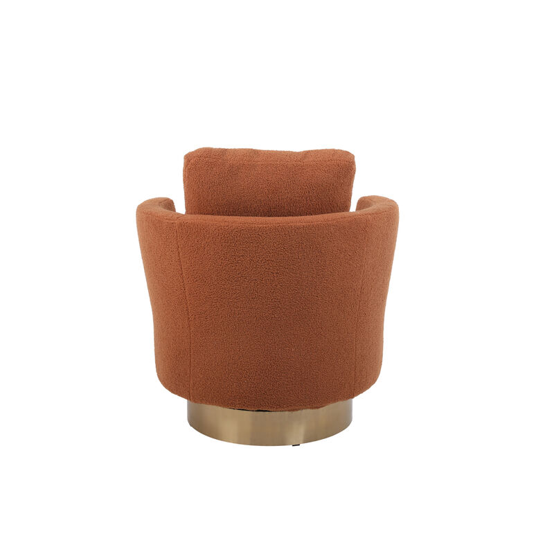 Swivel Barrel Chair for Living Room or Bedroom