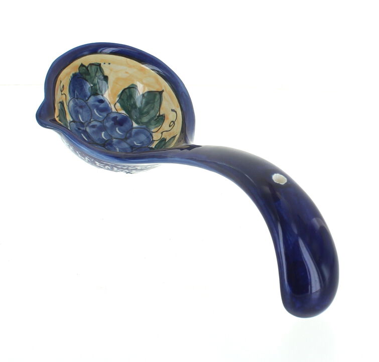 Blue Rose Polish Pottery Kalina Soup Ladle