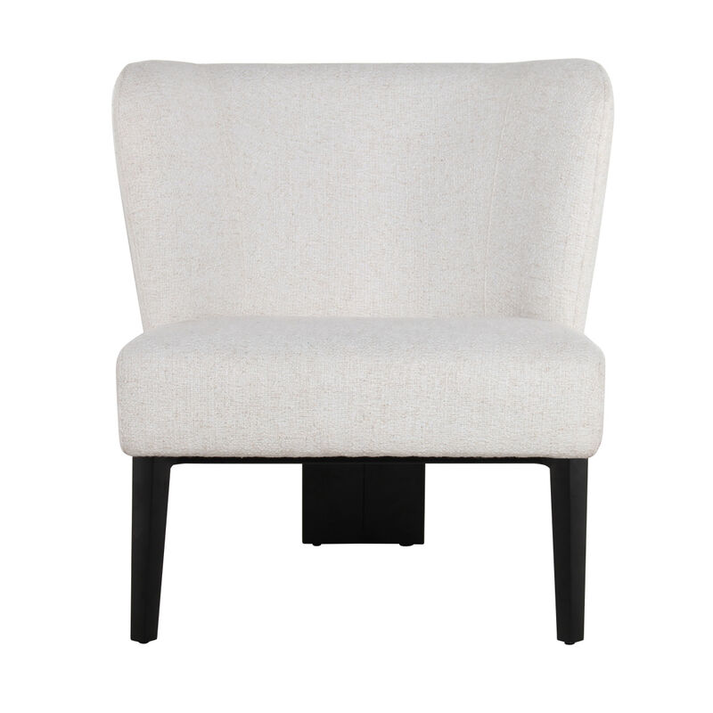 Divani Casa Ladean Modern White Accent Chair