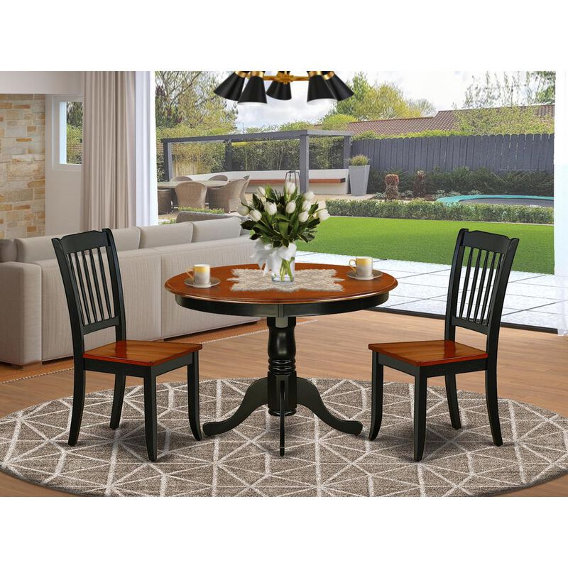 Dining Room Set Black & Cherry