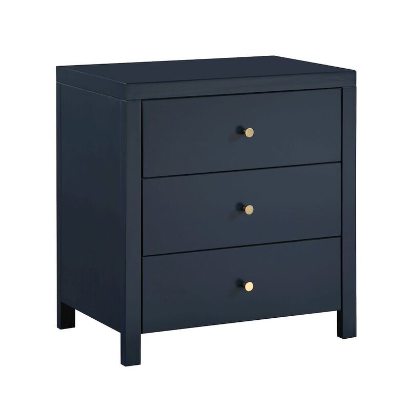 Comfort Pointe Nolan 3-drawer Nightstand - Midnight Blue