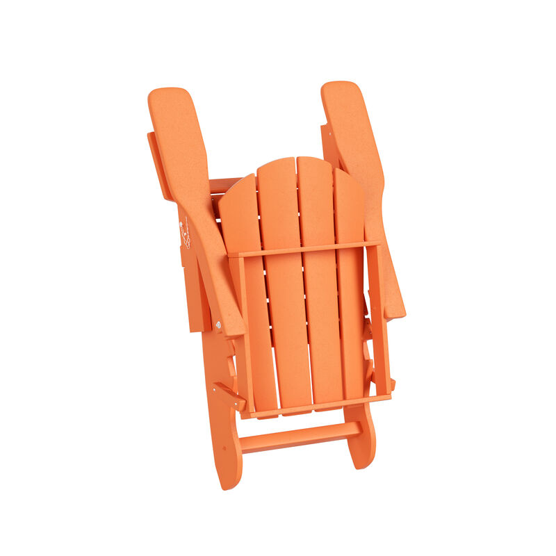 WestinTrends Outdoor Patio Adirondack Chair with Side Table