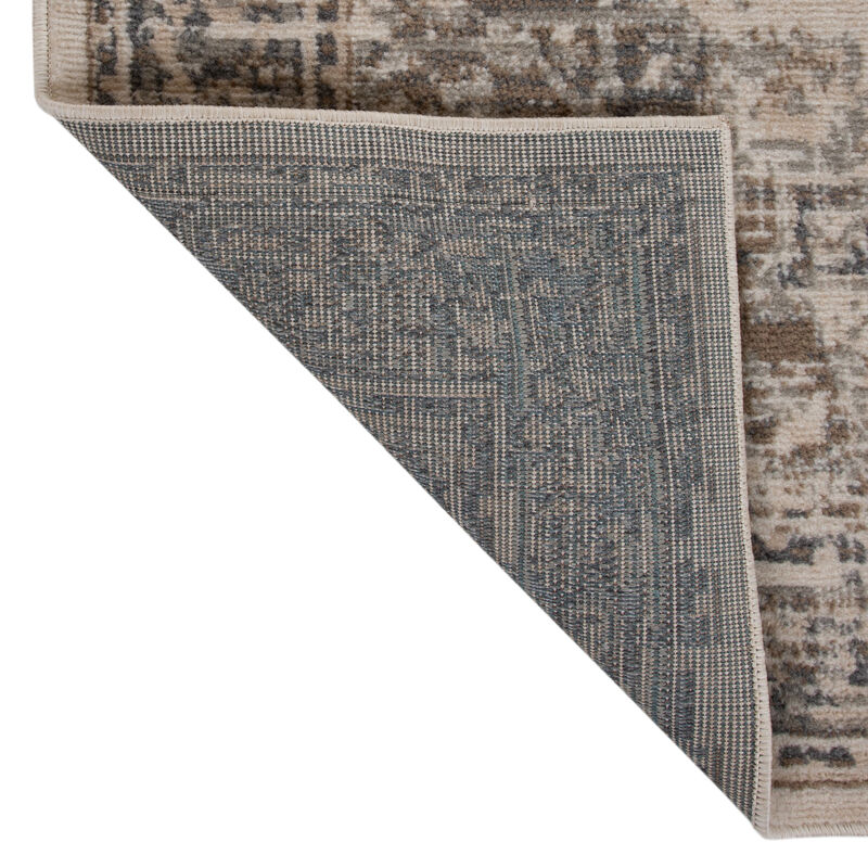 Alpine Hashlei Light Beige Medallion Area Rug