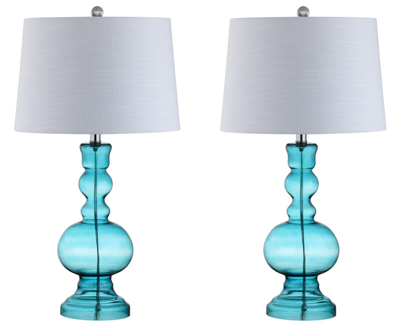 Genie Glass LED Table Lamp (Set of 2)