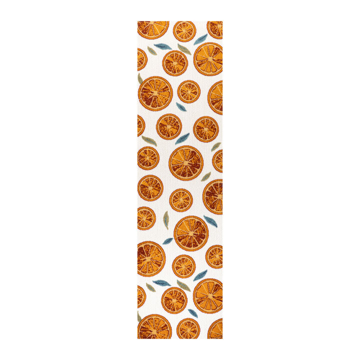 Aranciata Citrus Slice High-Low Indoor/Outdoor Area Rug