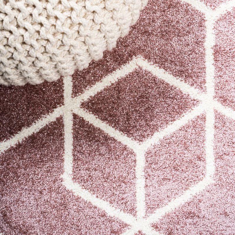 Tumbling Blocks Modern Geometric Area Rug