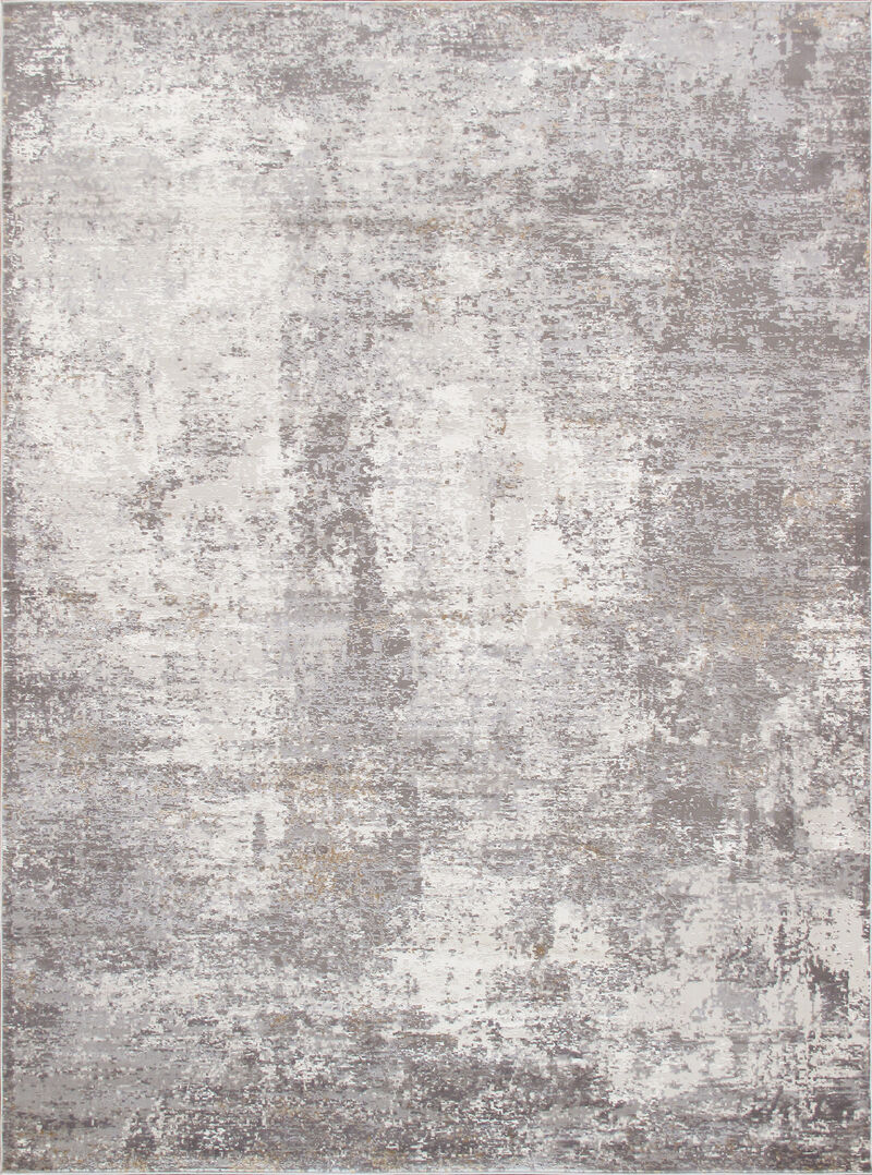 Pasargad Home Turkish Stella Design L. Grey Area Rug- 6' 0'' X 9' 0''