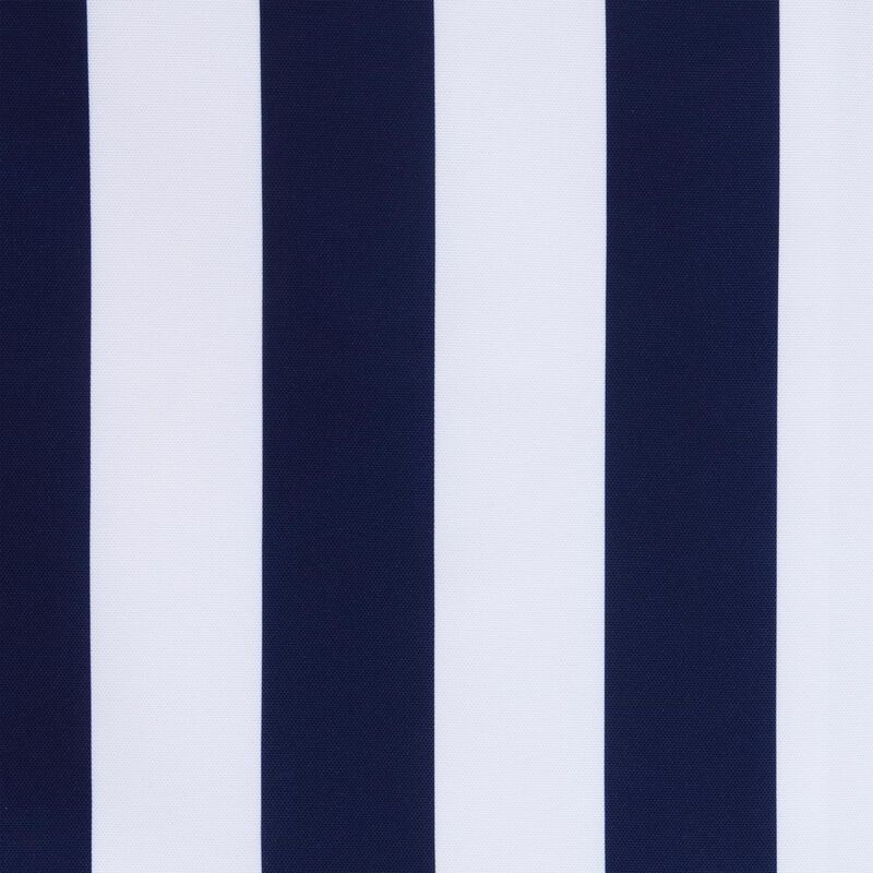 Commonwealth Outdoor Decor Coastal Stripe Grommet Top Curtain Panel - 50x96'' - Grey