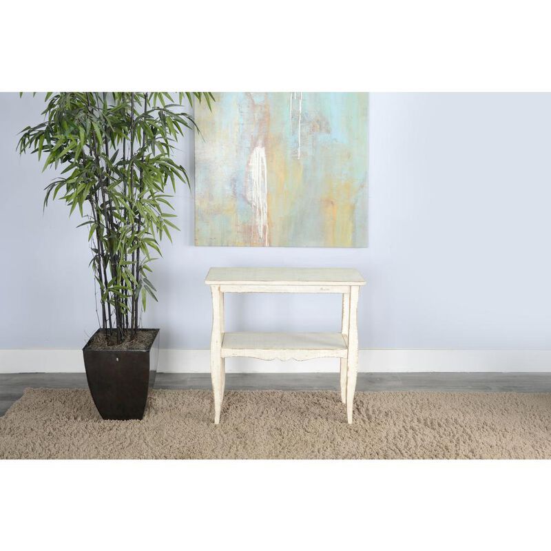 Sunny Designs White Sand Side Table