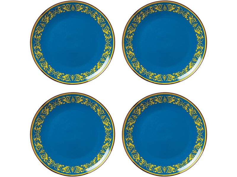 Lenox Blue Lx Remix 4-Piece Accent Plate Set