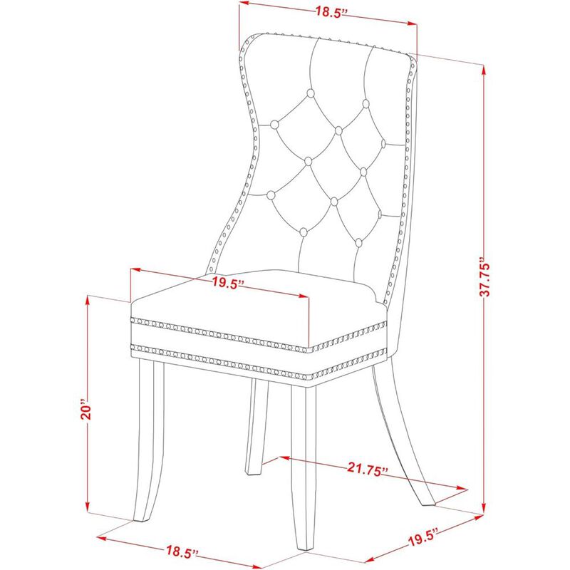 5 Piece Dining Set Consists of a Rectangle Kitchen Table with Dropleaf