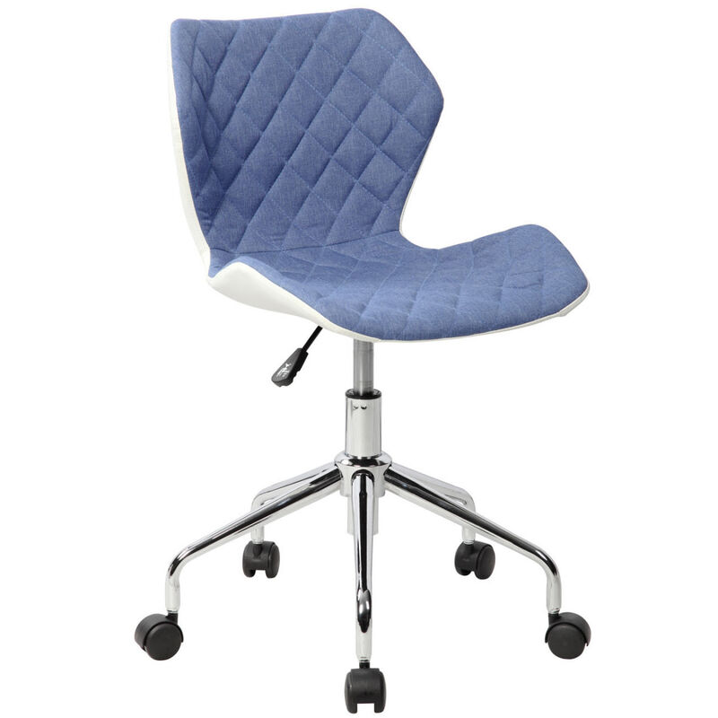 Modern Height Adjustable Office Task Chair, Blue