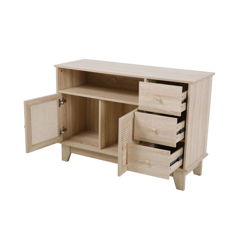 Loft Lyfe Ina Sideboard, Console Table, Media Center, Natural