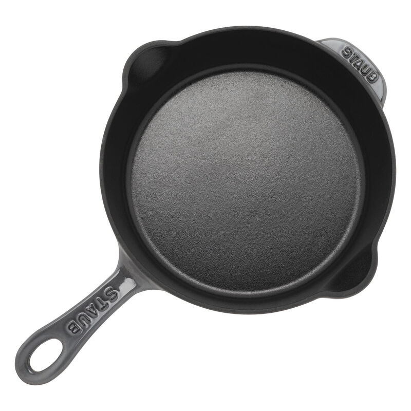 STAUB Cast Iron 8.5-inch Traditional Deep Skillet - Black