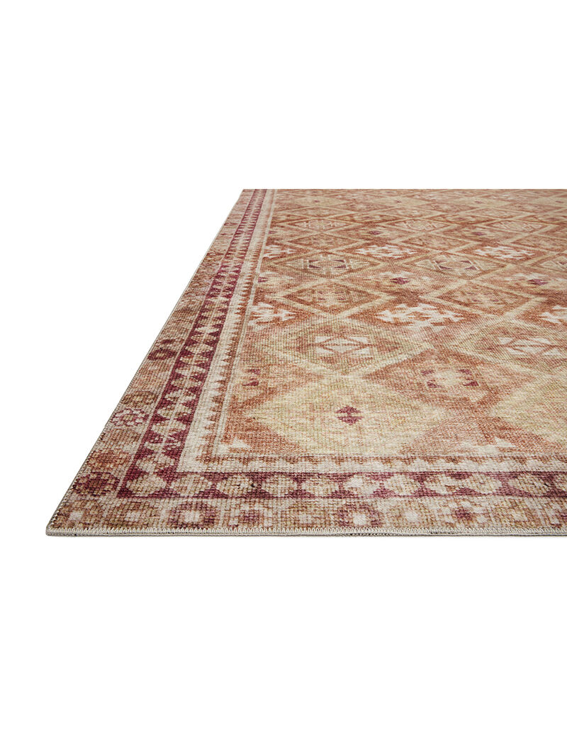 Layla LAY16 Natural/Spice 18" x 18" Sample Rug by Loloi II