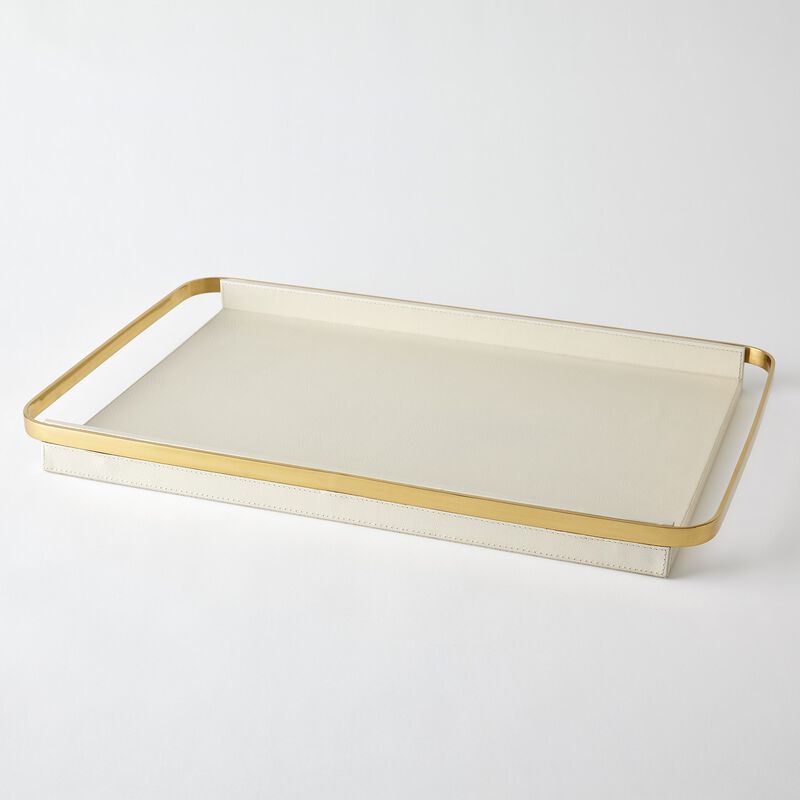 Avery Small Serving Tray in Milk