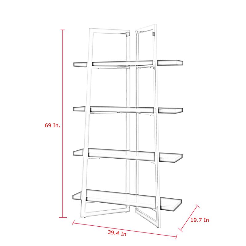 Inspired Home Semira Etagere Bookshelf/Bookcase