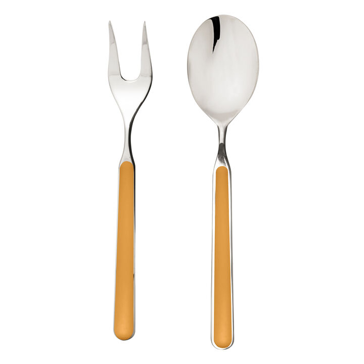 Fantasia 2-Piece Serving Set in Mustard