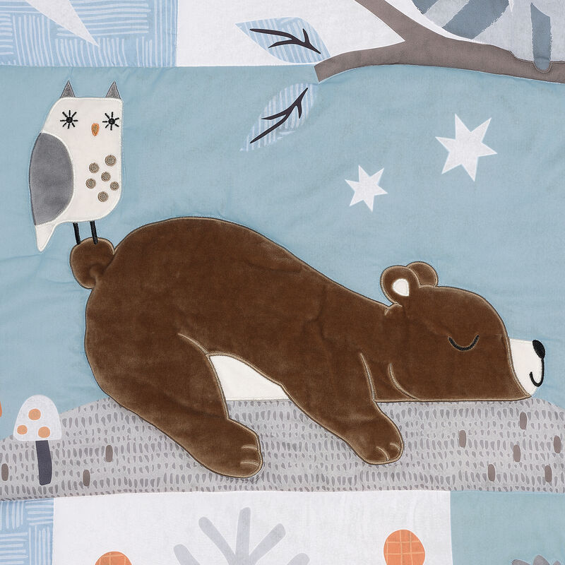 Bedtime Originals Sleepytime Bear Woodland 3-Pc Baby Nursery Crib Bedding Set