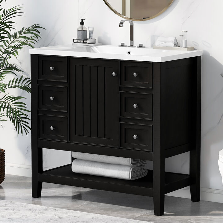 Merax 36" Bathroom Vanity Cabinet Base Only