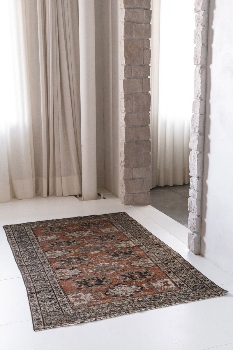 District Loom Vintage Hamadan scatter rug-Florence