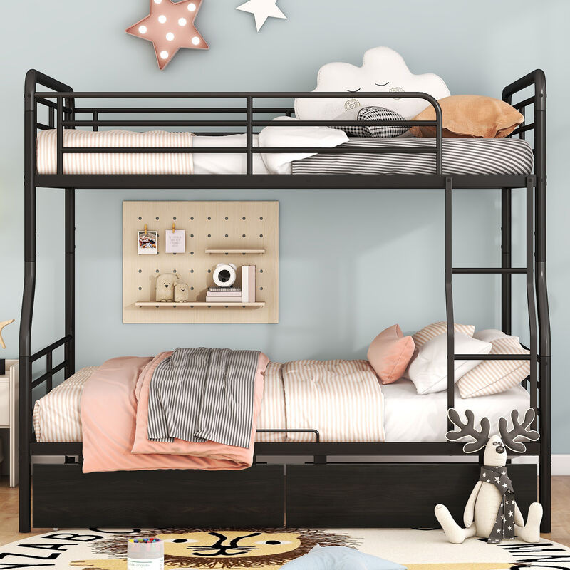 Merax Modern Metal Bunk Bed with 2 Beds