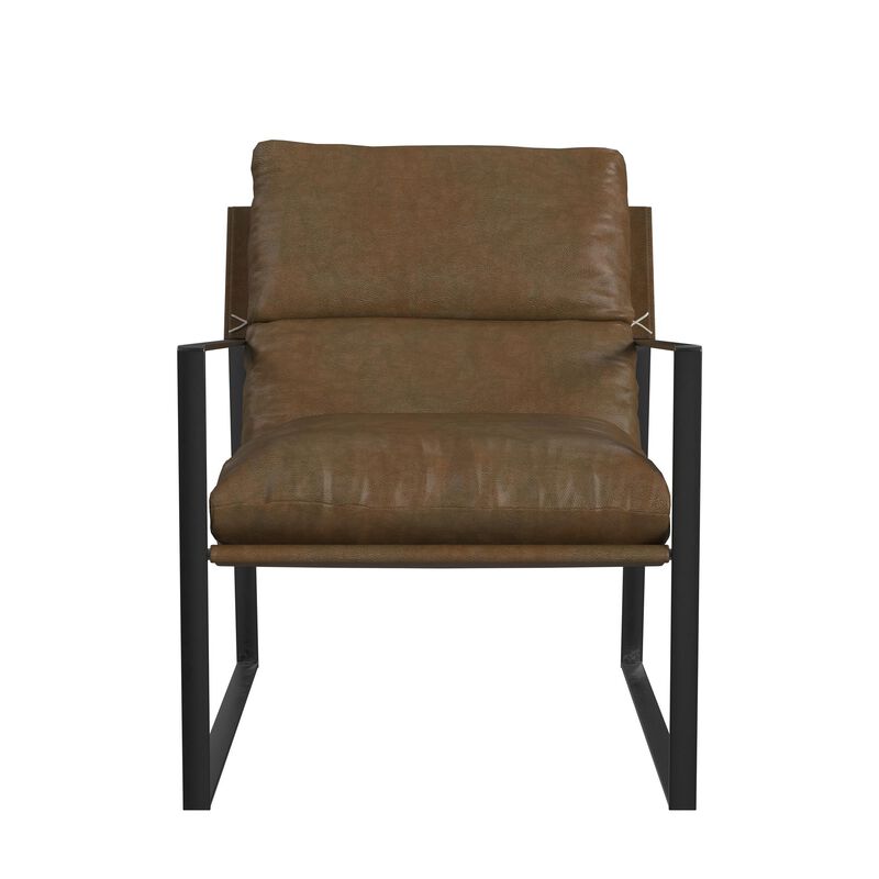 Varick Faux Leather Accent Chair
