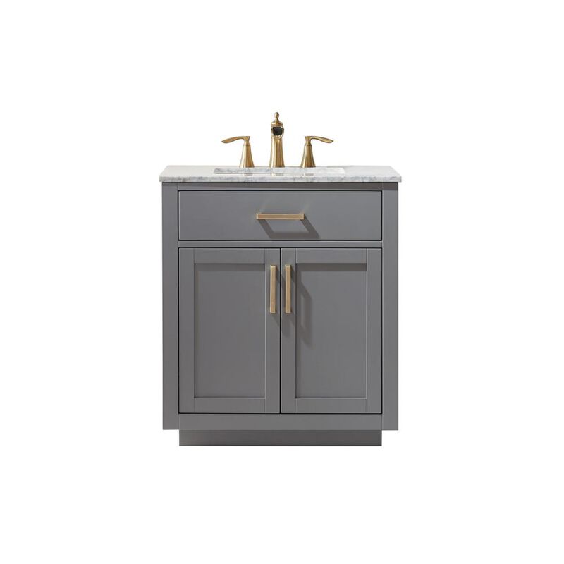 Altair 30 Single Bathroom Vanity Set in Gray without Mirror