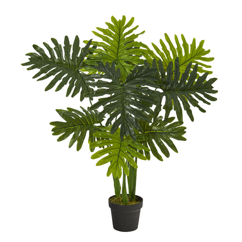 HomPlanti 40" Philodendron Artificial Plant (Real Touch)