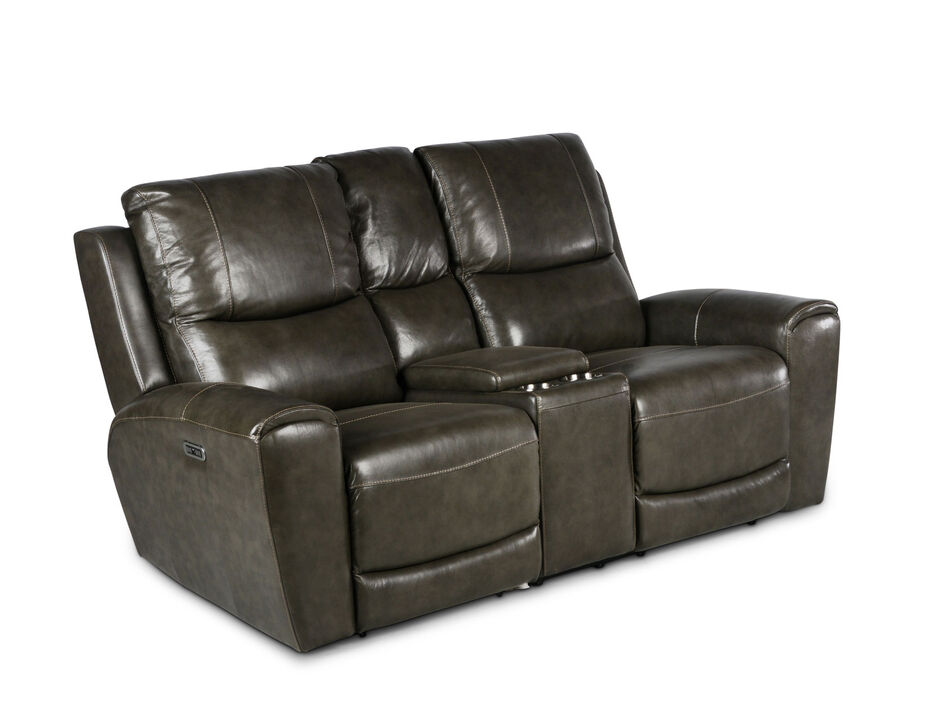 Laurel Grey Power Reclining Loveseat