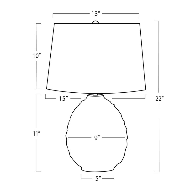 Caspian Ceramic Table Lamp Small