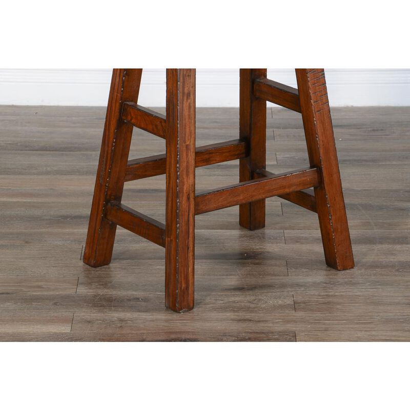 Sunny Designs Counter Saddle Seat Stool, Wood Seat