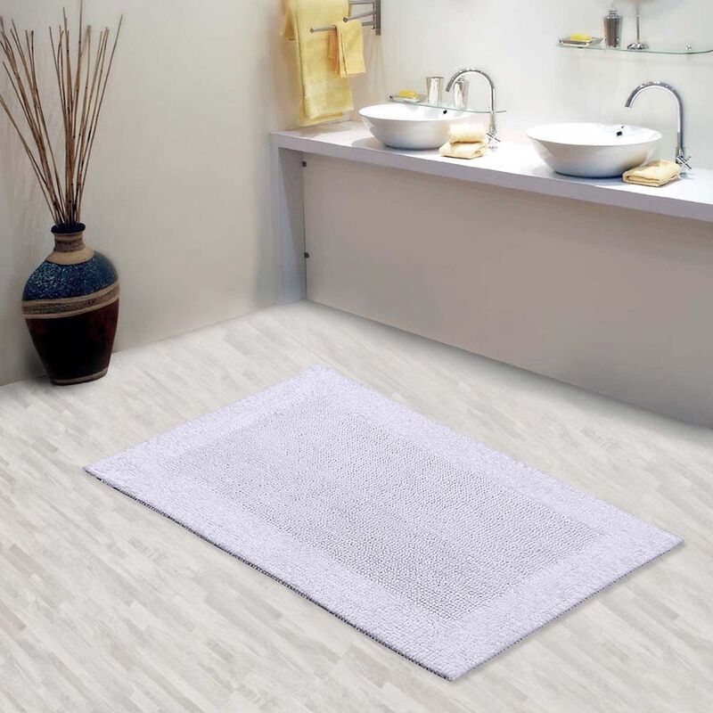 Knightsbridge Bella Napoli 220 GSF Reversible Bath Rug 22 x 60 - Natural