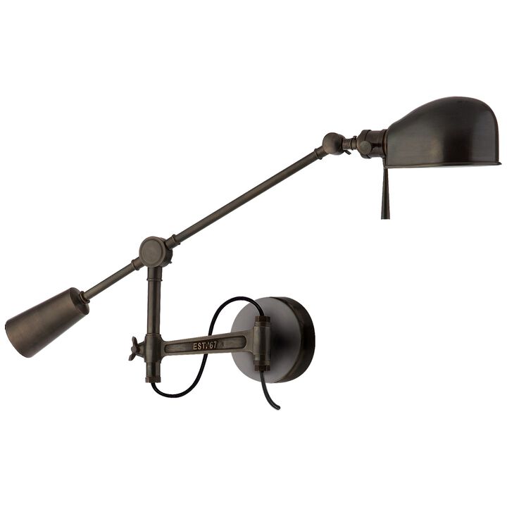 RL '67 Boom Arm Wall Lamp in Bronze